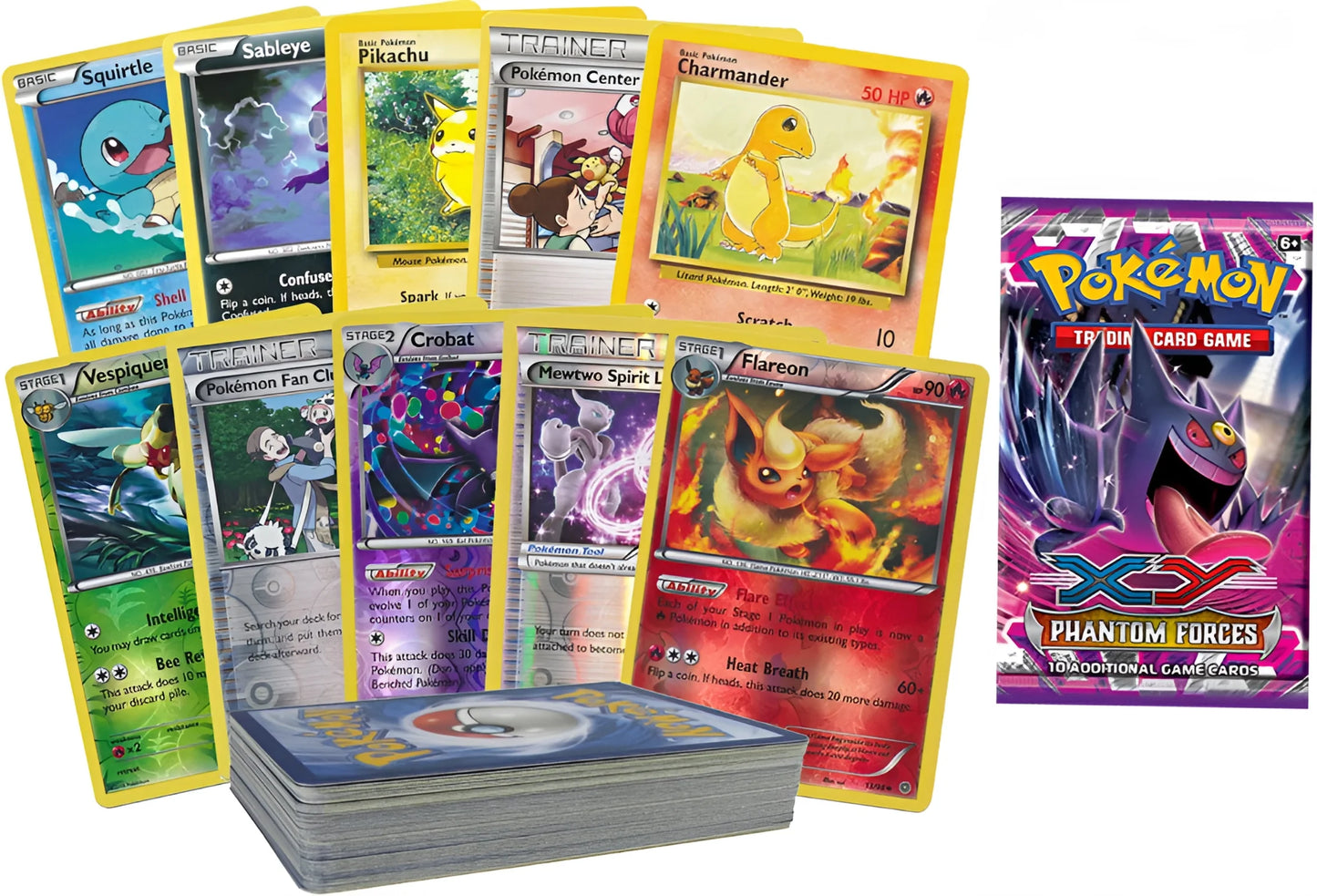 50 Random  Cards with Foils! NO Duplication! Featuring 1 Random Booster Pack!