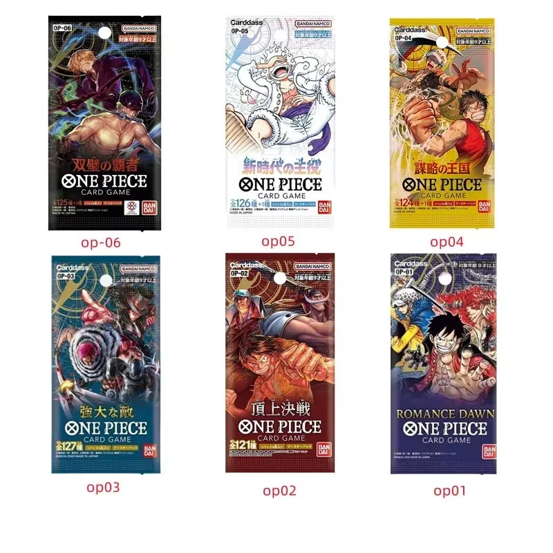 Original One Piece Cards Japanese OP06 Zoro&Sanji Trading Booster Box OP05 Luffy Rare Cards OP01-04 Card Collector Gift