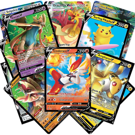 Assorted Lot of 10 Ultra Rare Pokémon Cards - Includes Guaranteed VMAX or Full Art