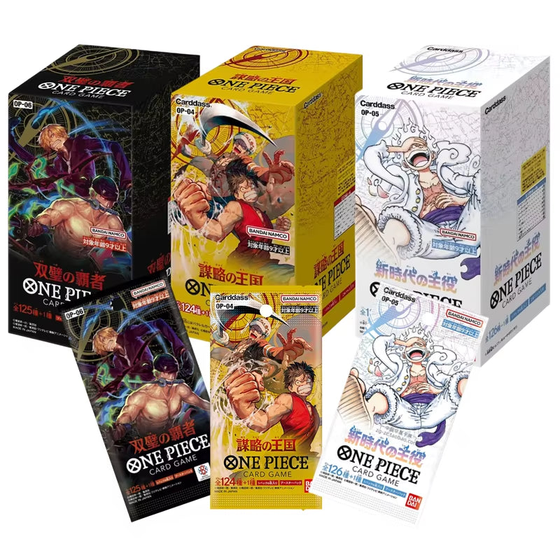 Original One Piece Cards Japanese OP06 Zoro&Sanji Trading Booster Box OP05 Luffy Rare Cards OP01-04 Card Collector Gift